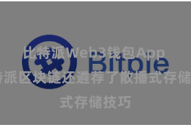 比特派Web3钱包App  比特派区块链还遴荐了散播式存储技巧
